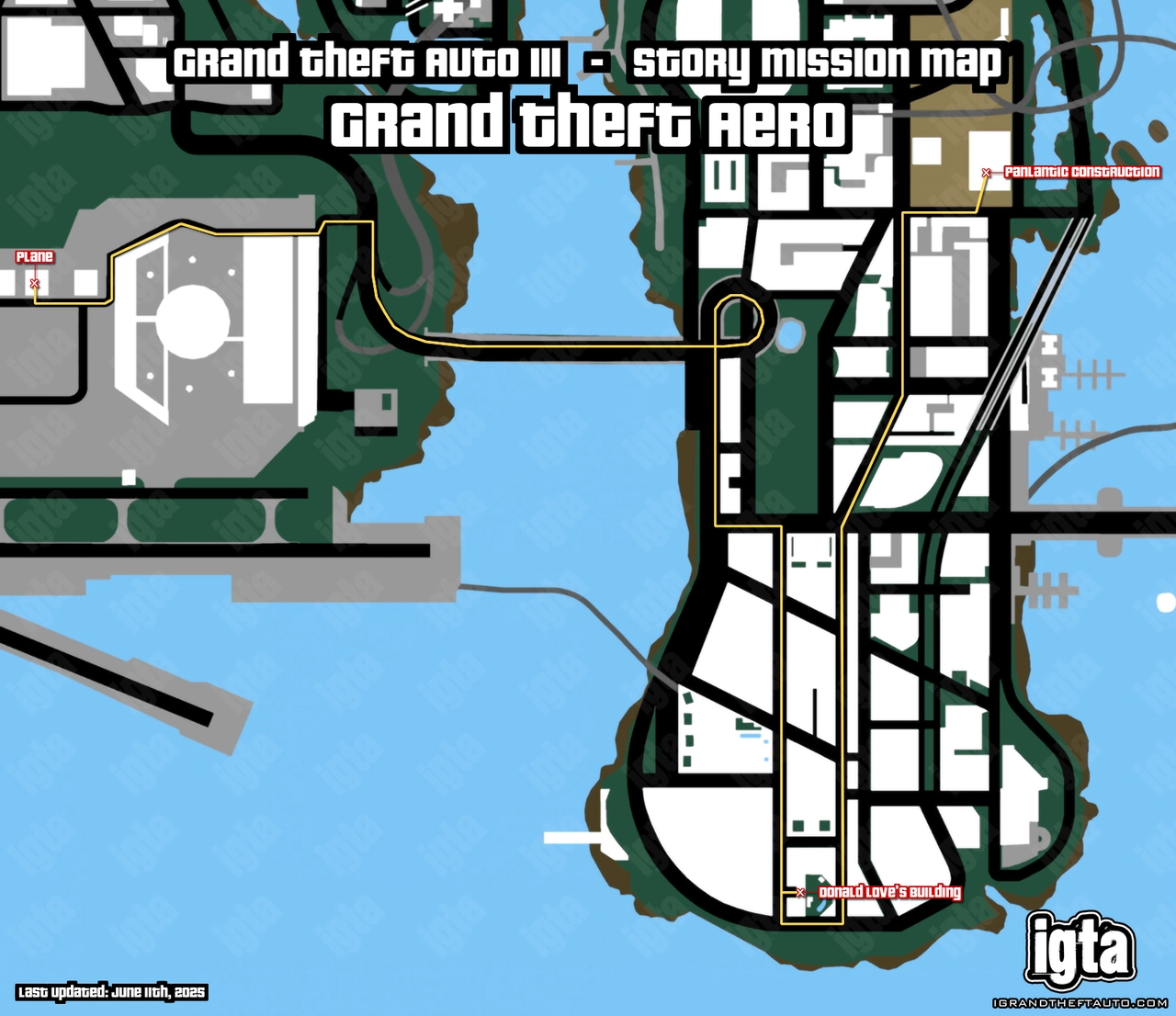 GTA III Grand Theft Aero Map