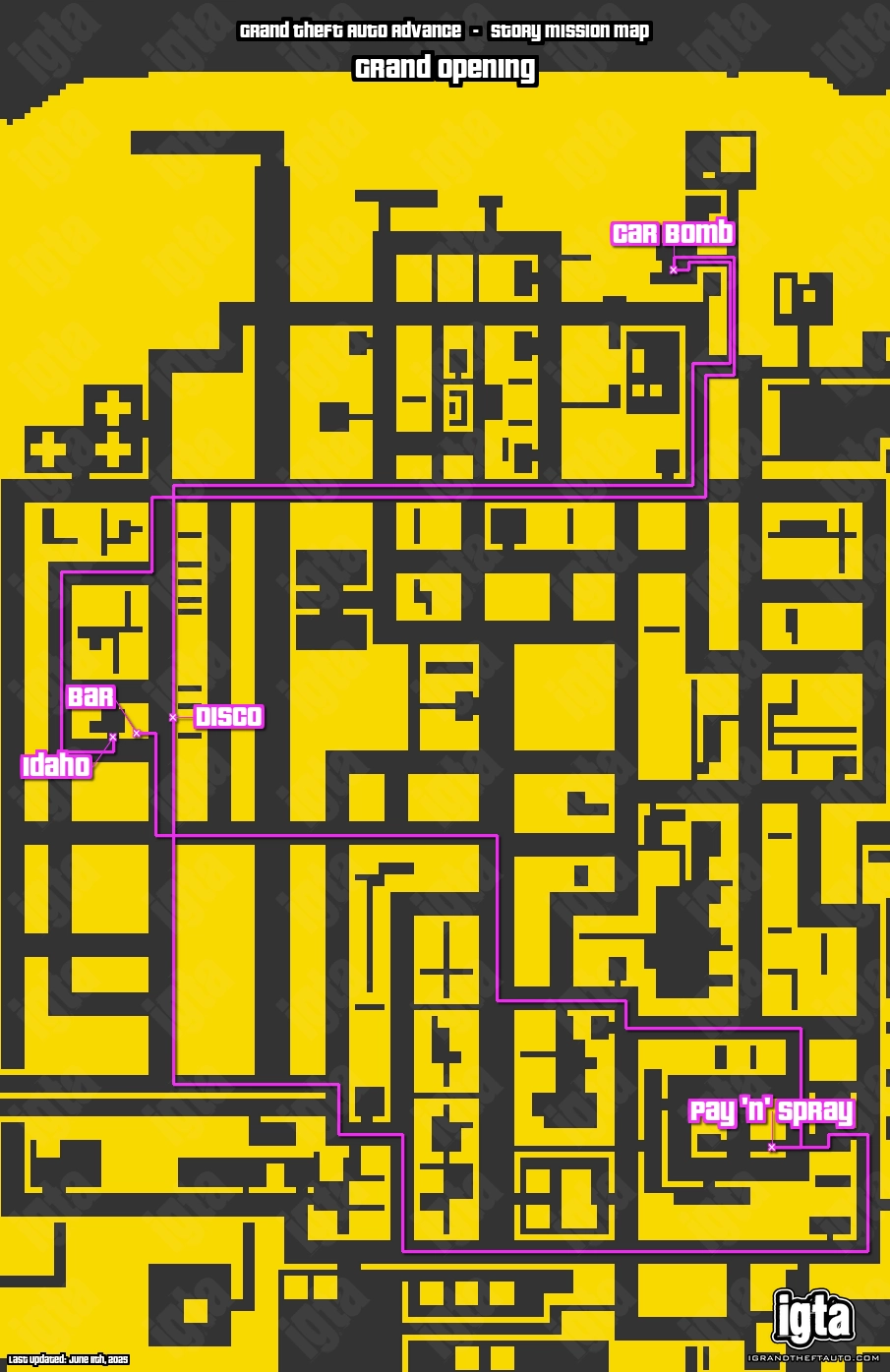 GTA Advance Grand Opening Map