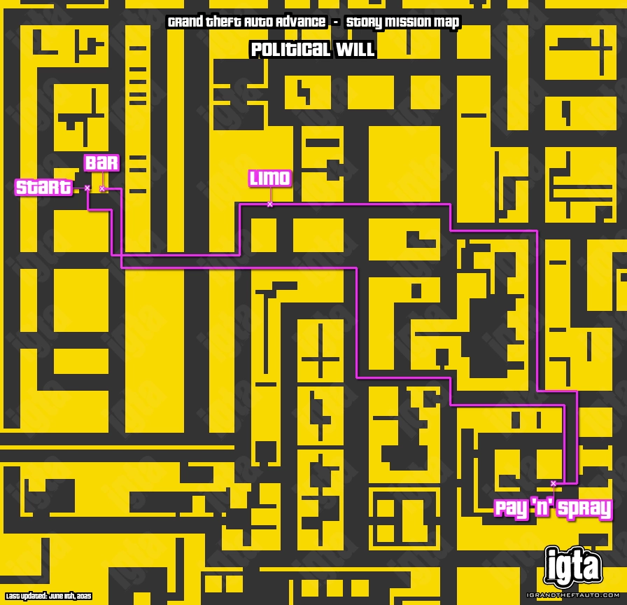 GTA Advance Political Will Map