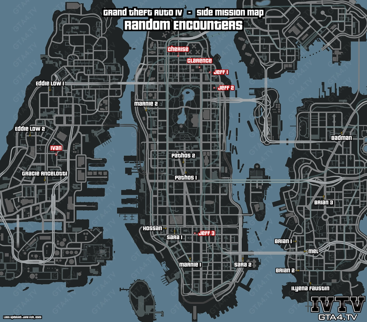 GTA IV Random Encounters Map