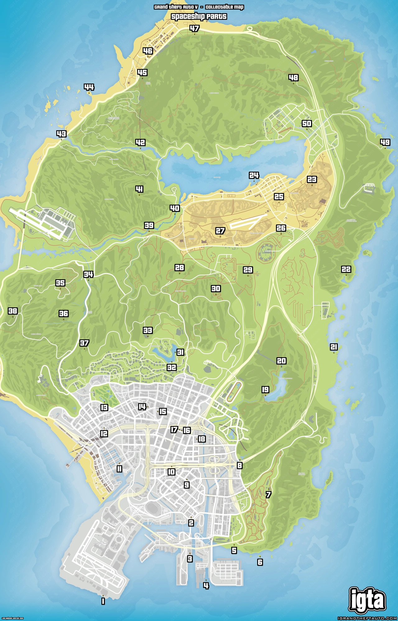 GTA V Spaceship Parts Map