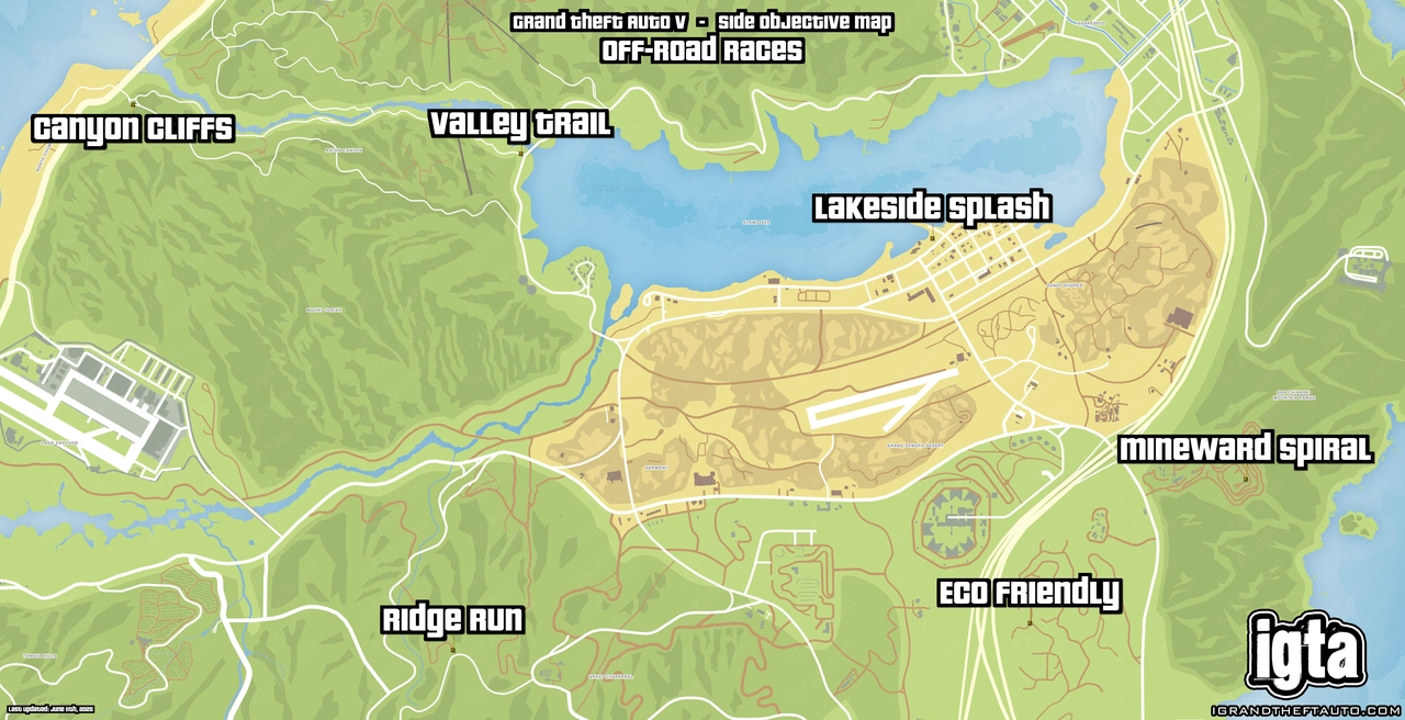 GTA V Off-Road Races Map