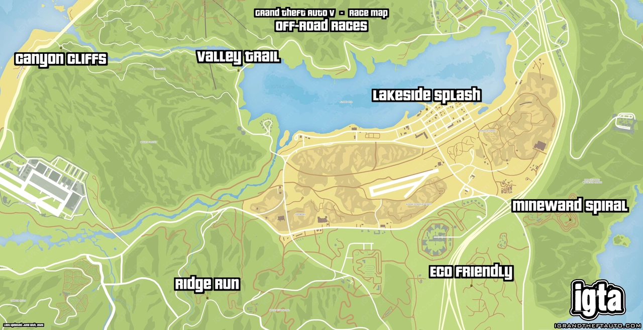 GTA V Off-Road Races Map