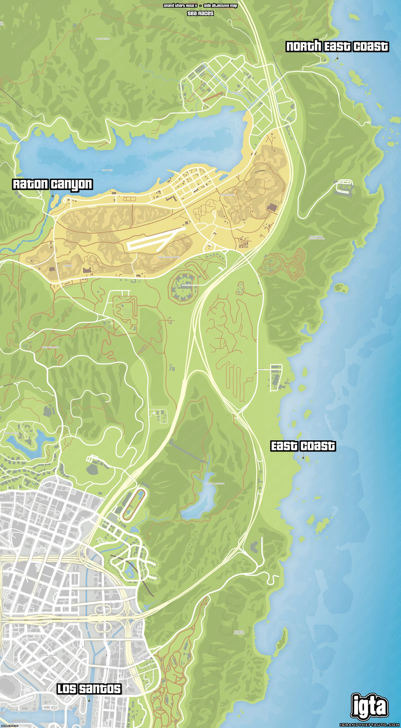 GTA V Sea Races Map