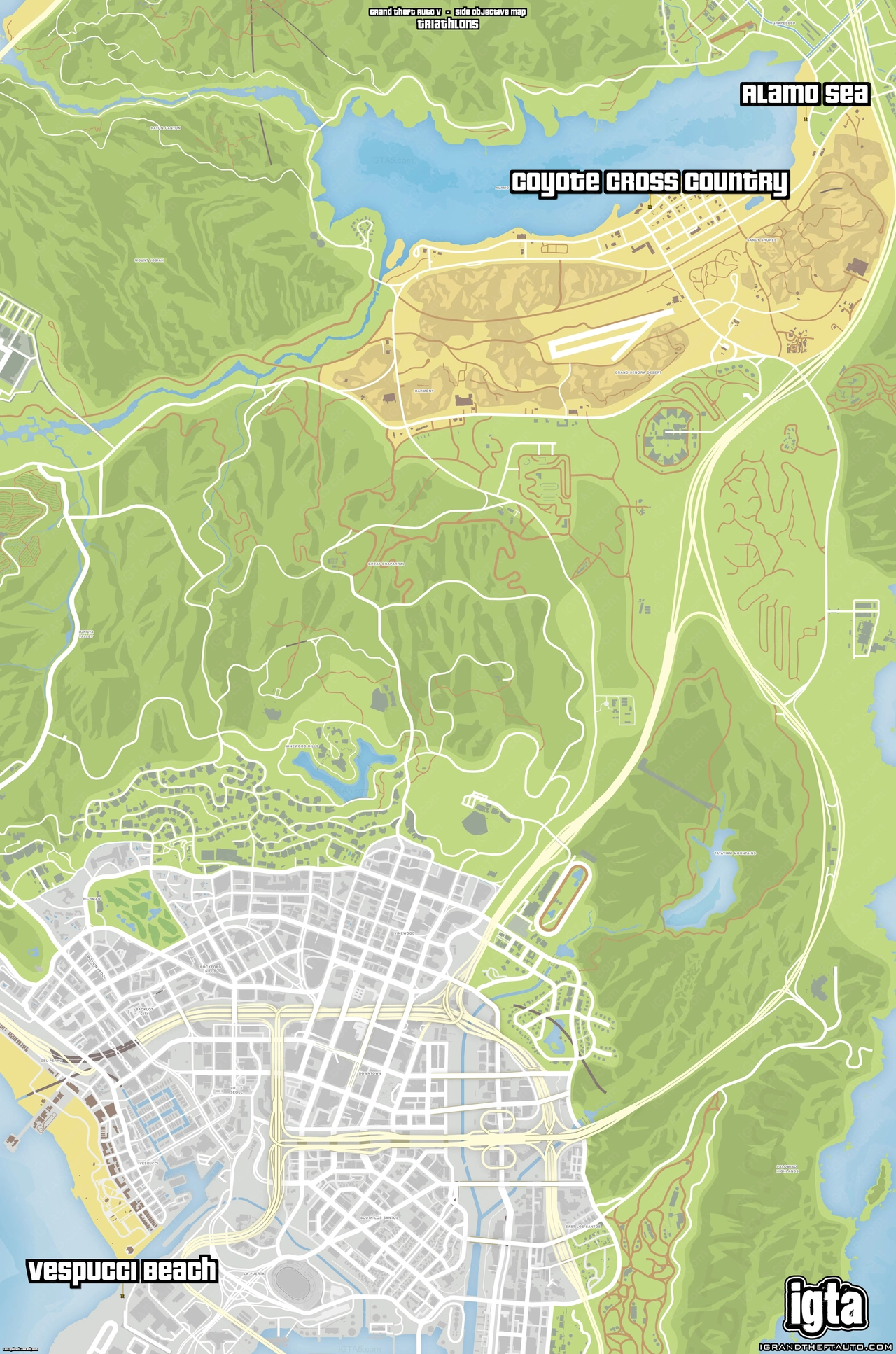 GTA V Triathlons Map