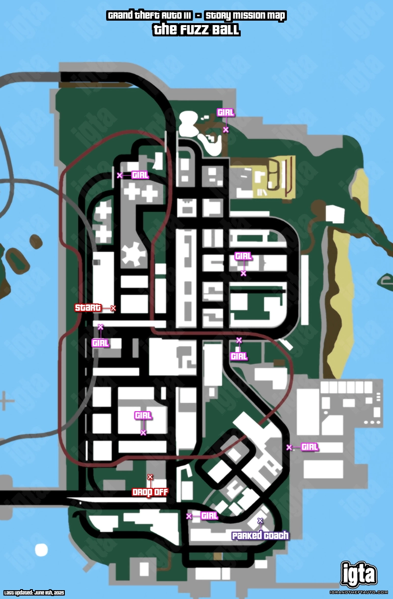 GTA III The Fuzz Ball Map