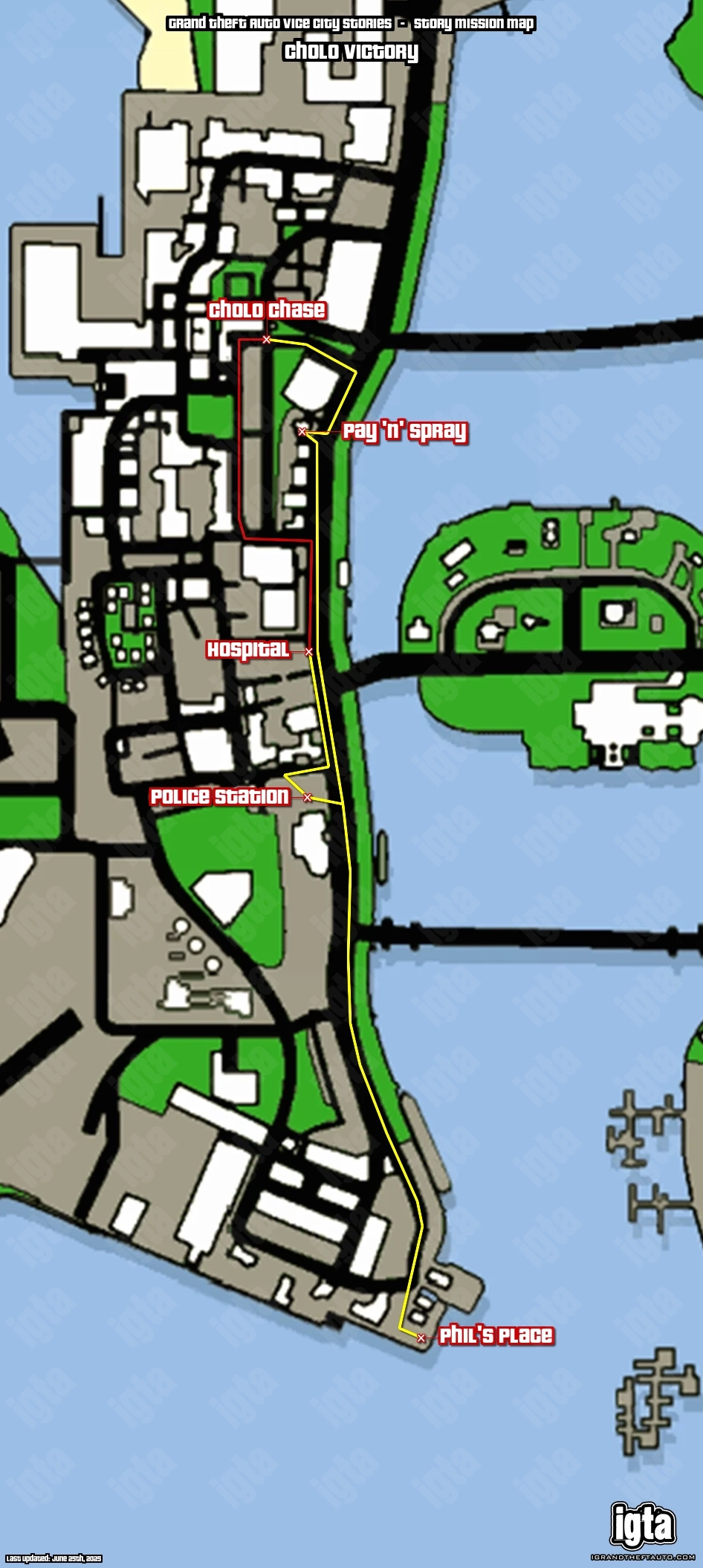 GTA Vice City Stories Cholo Victory Map