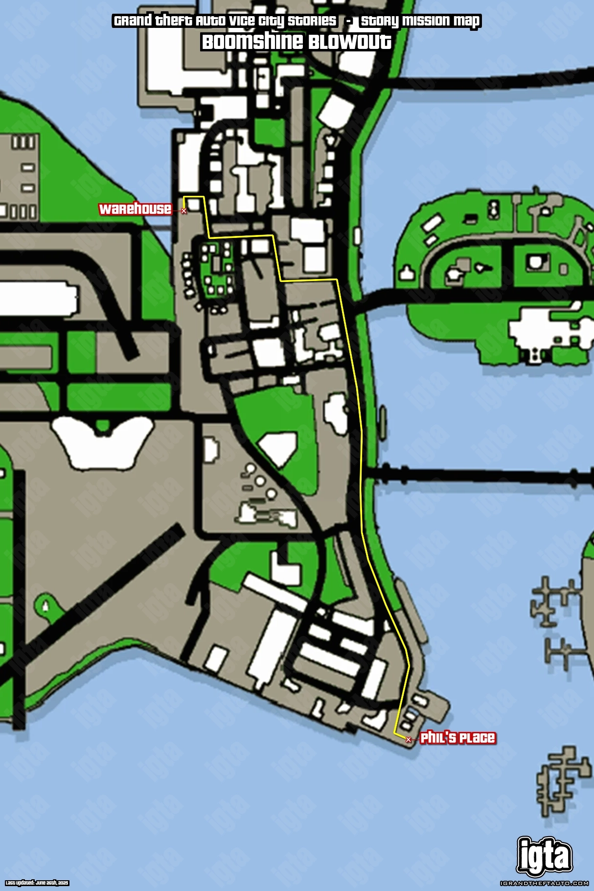 GTA Vice City Stories Boomshine Blowout Map