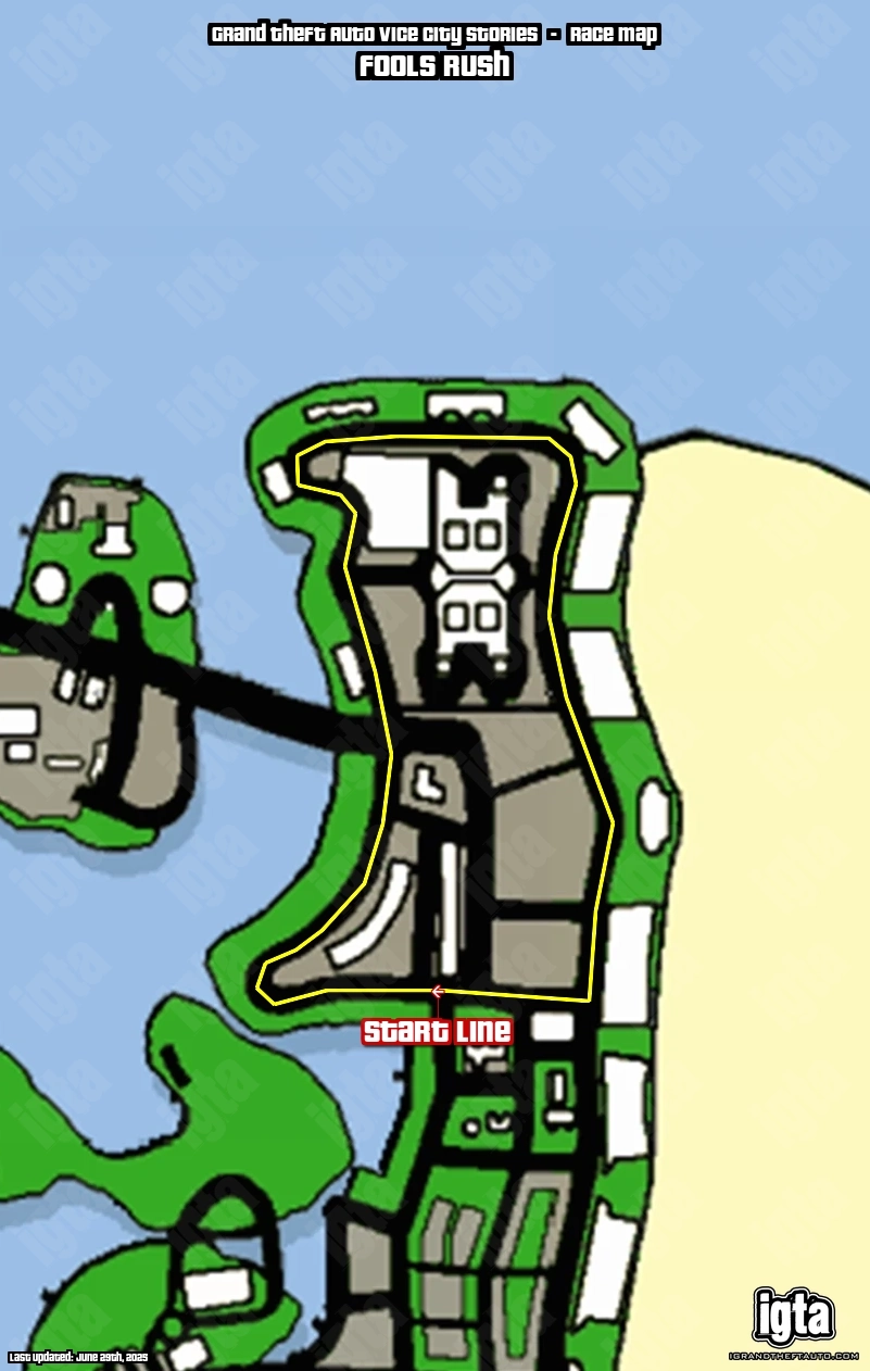 GTA Vice City Stories Fools Rush Map