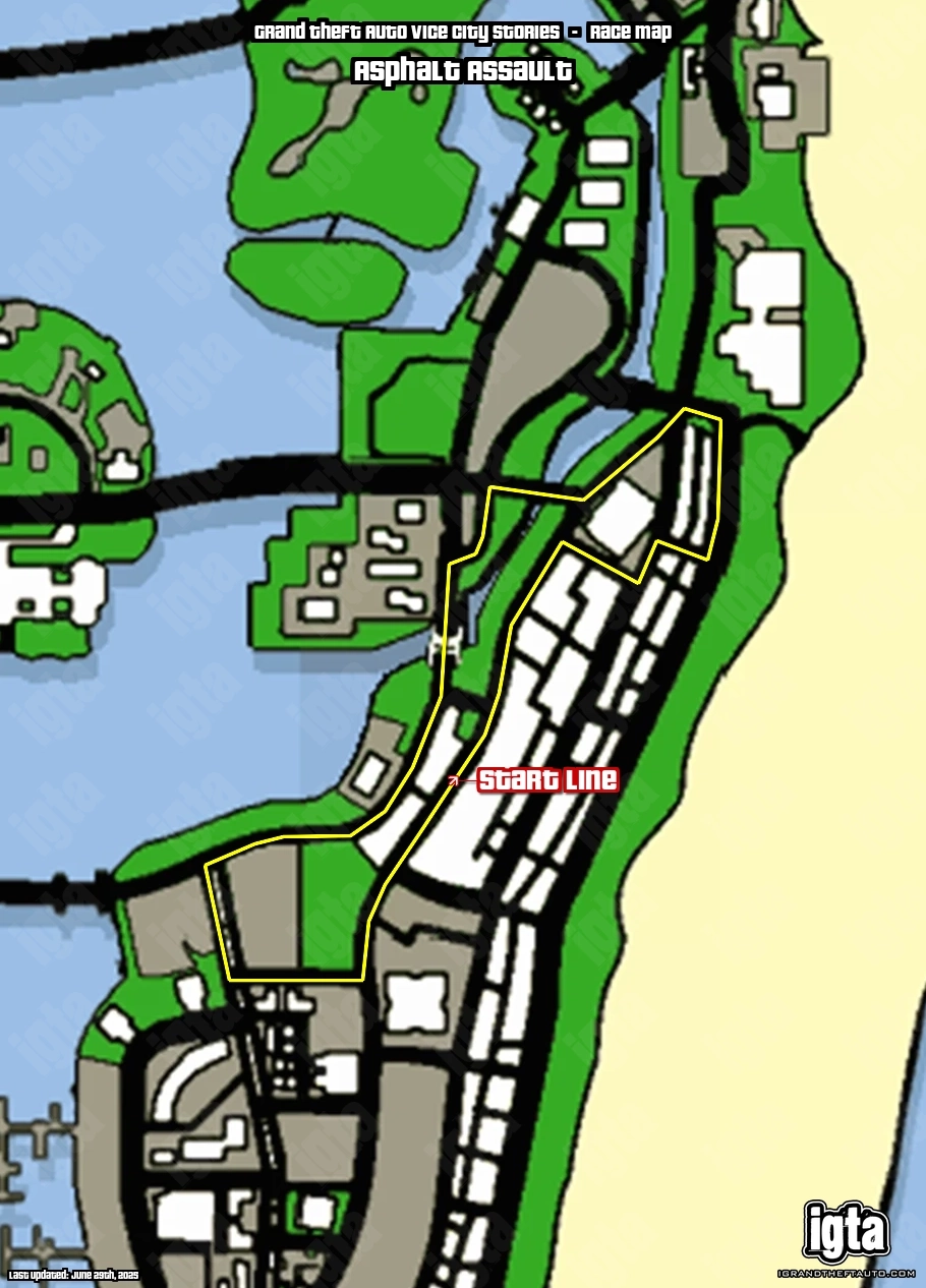 GTA Vice City Stories Asphalt Assault Map