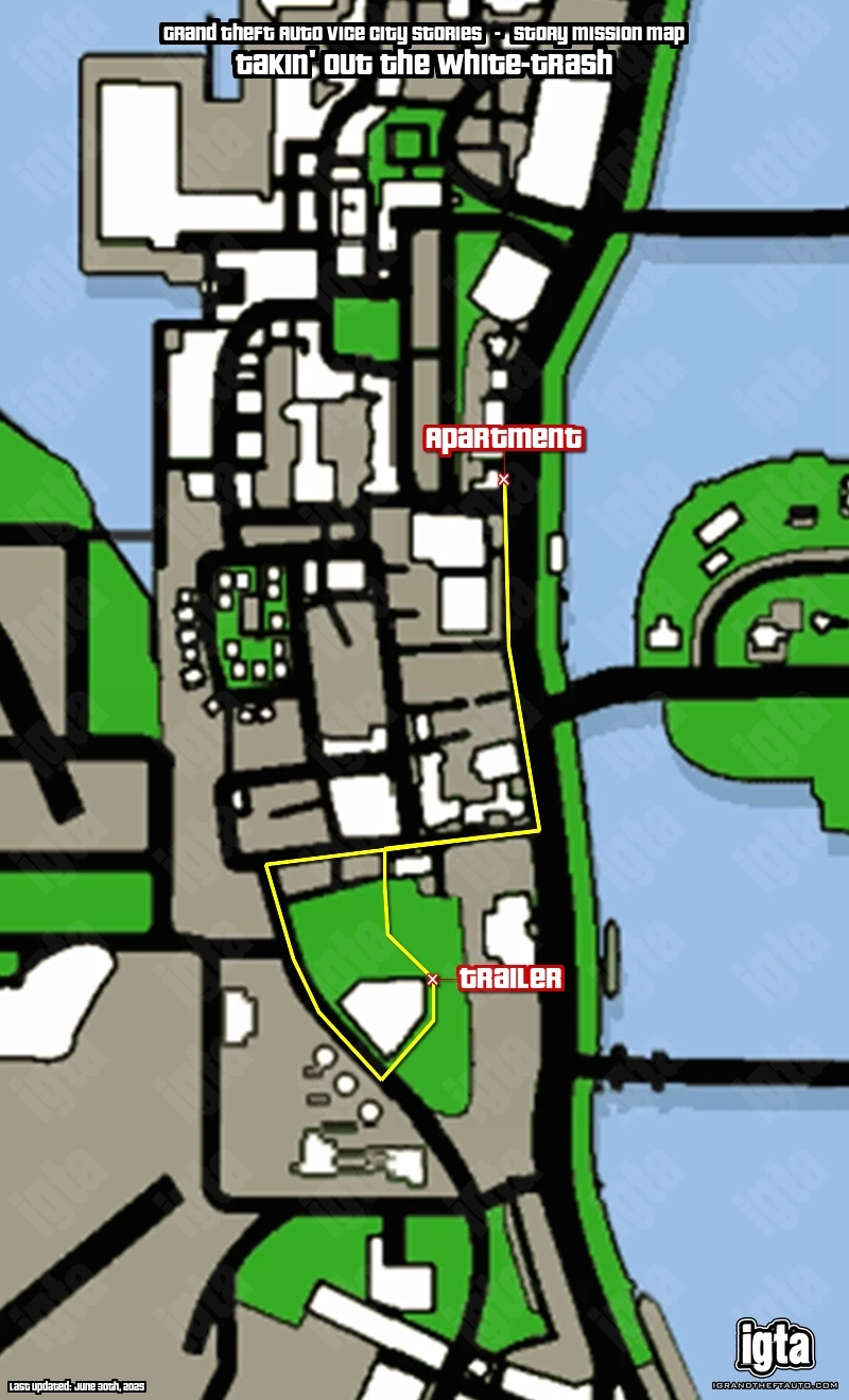 GTA Vice City Stories Takin' Out The White-Trash Map