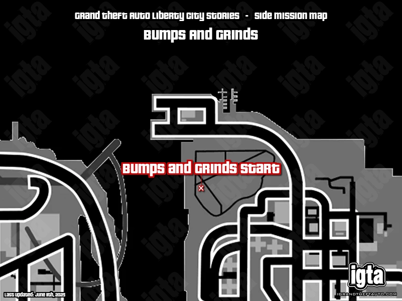 GTA Liberty City Stories Bumps And Grinds Map