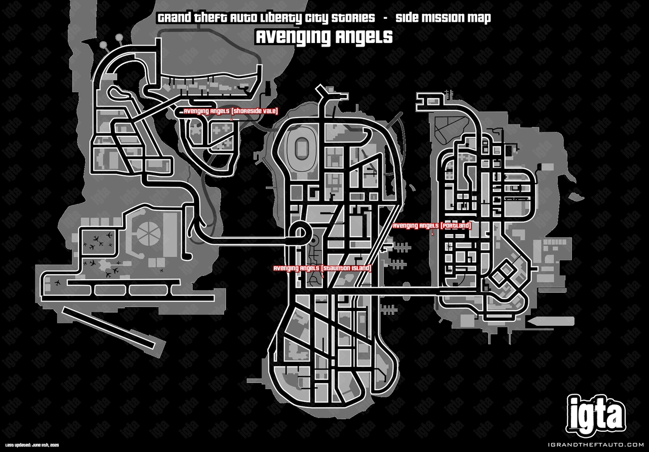 GTA Liberty City Stories Avenging Angels Map