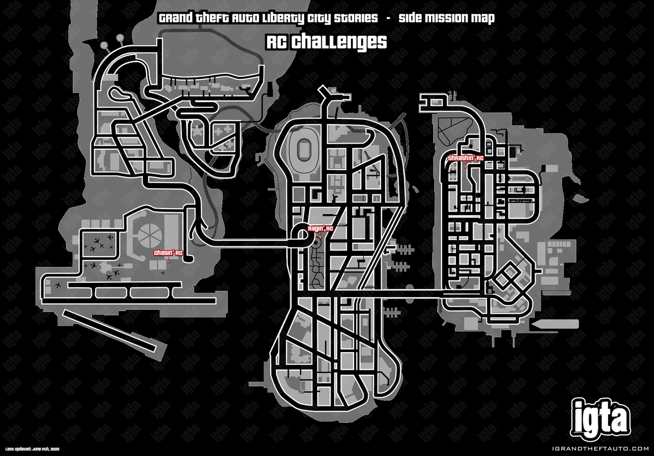 GTA Liberty City Stories RC Challenges Map