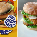 Real Life Cluckin' Bell Fowl Burger