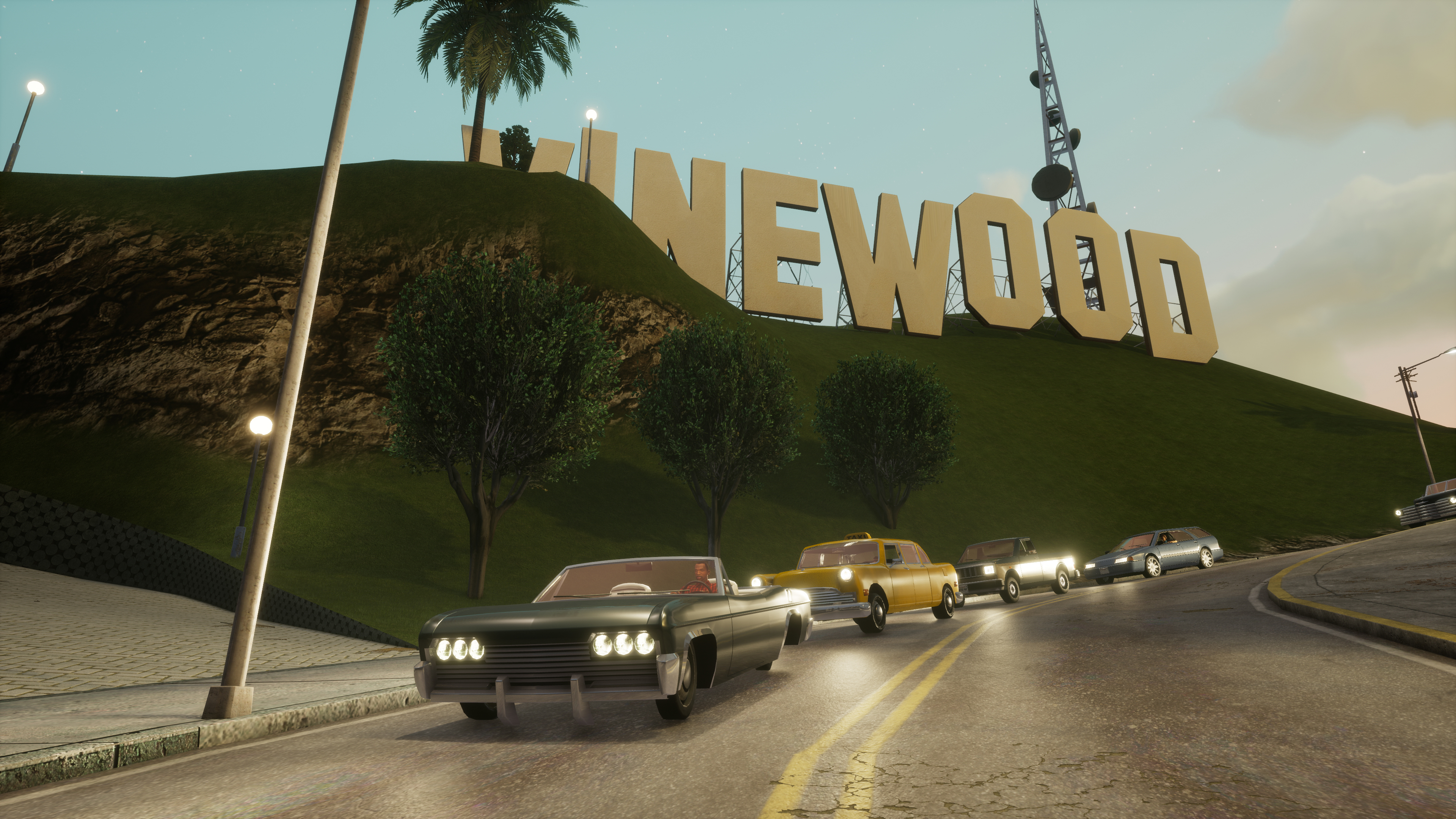 Riding with the top down in Vinewood