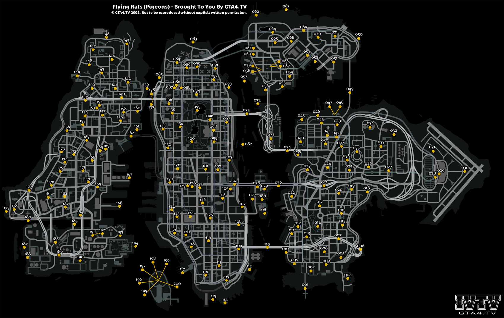 Flying Rats (Pigeons) Map