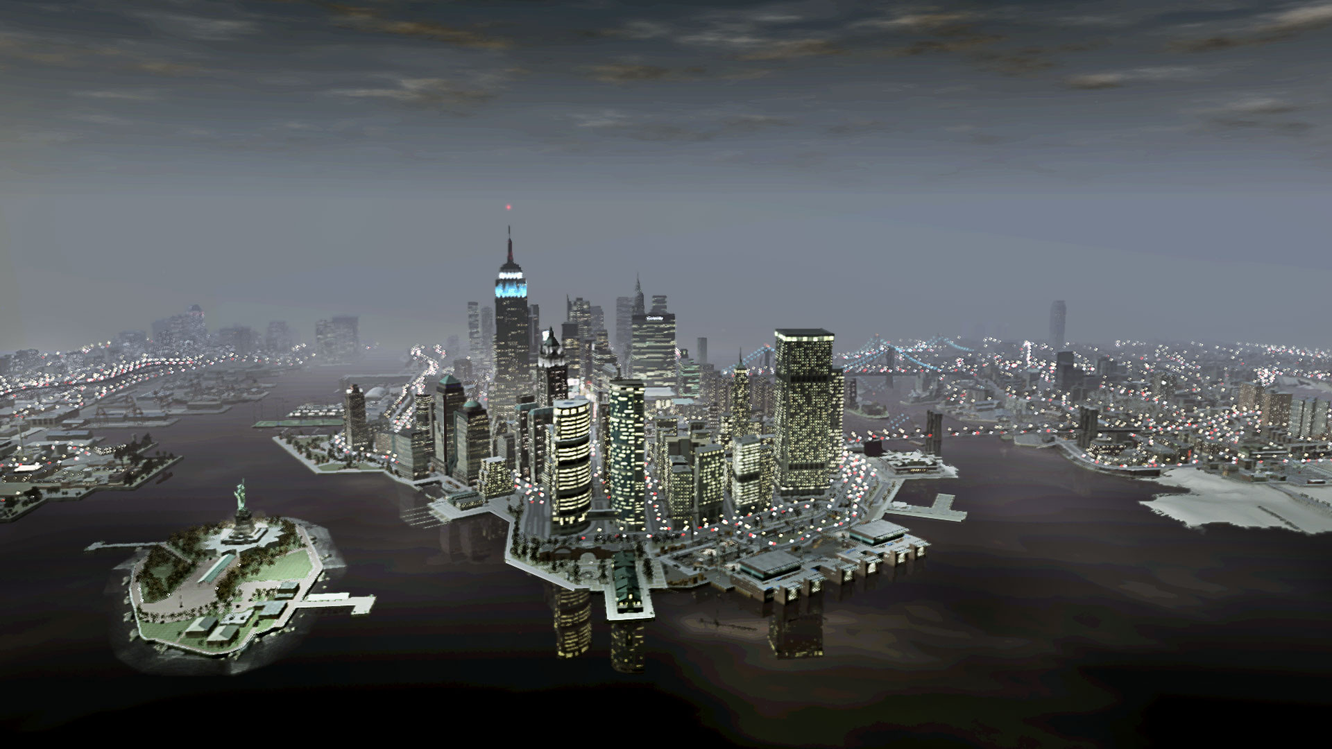 The Liberty City skyline.