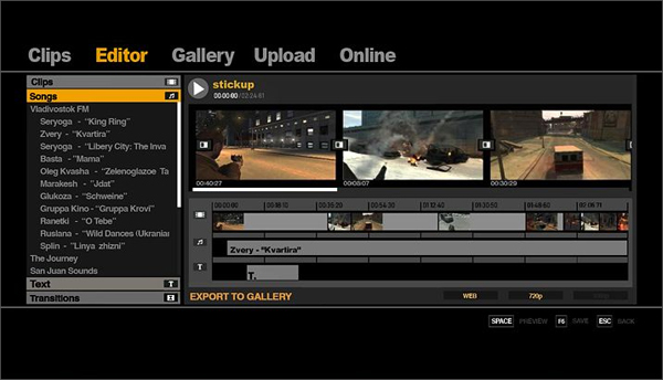 Video Editor Interface