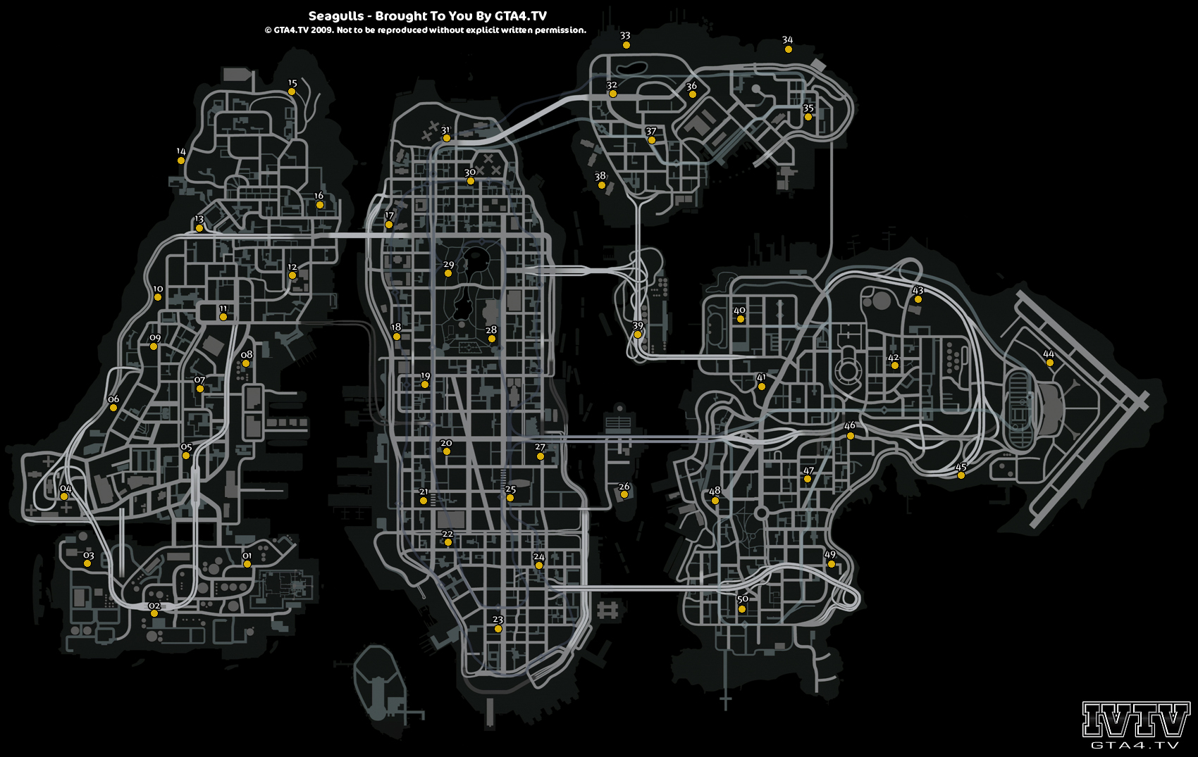 Seagulls Locations Map