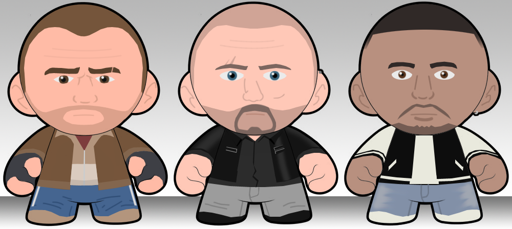 GTA IV Main Character Munnys by fatlittlenick