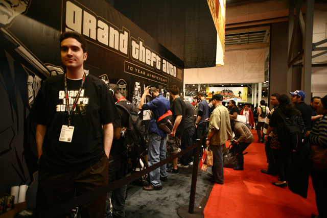 Rockstar Games booth at NY Comic Con 2