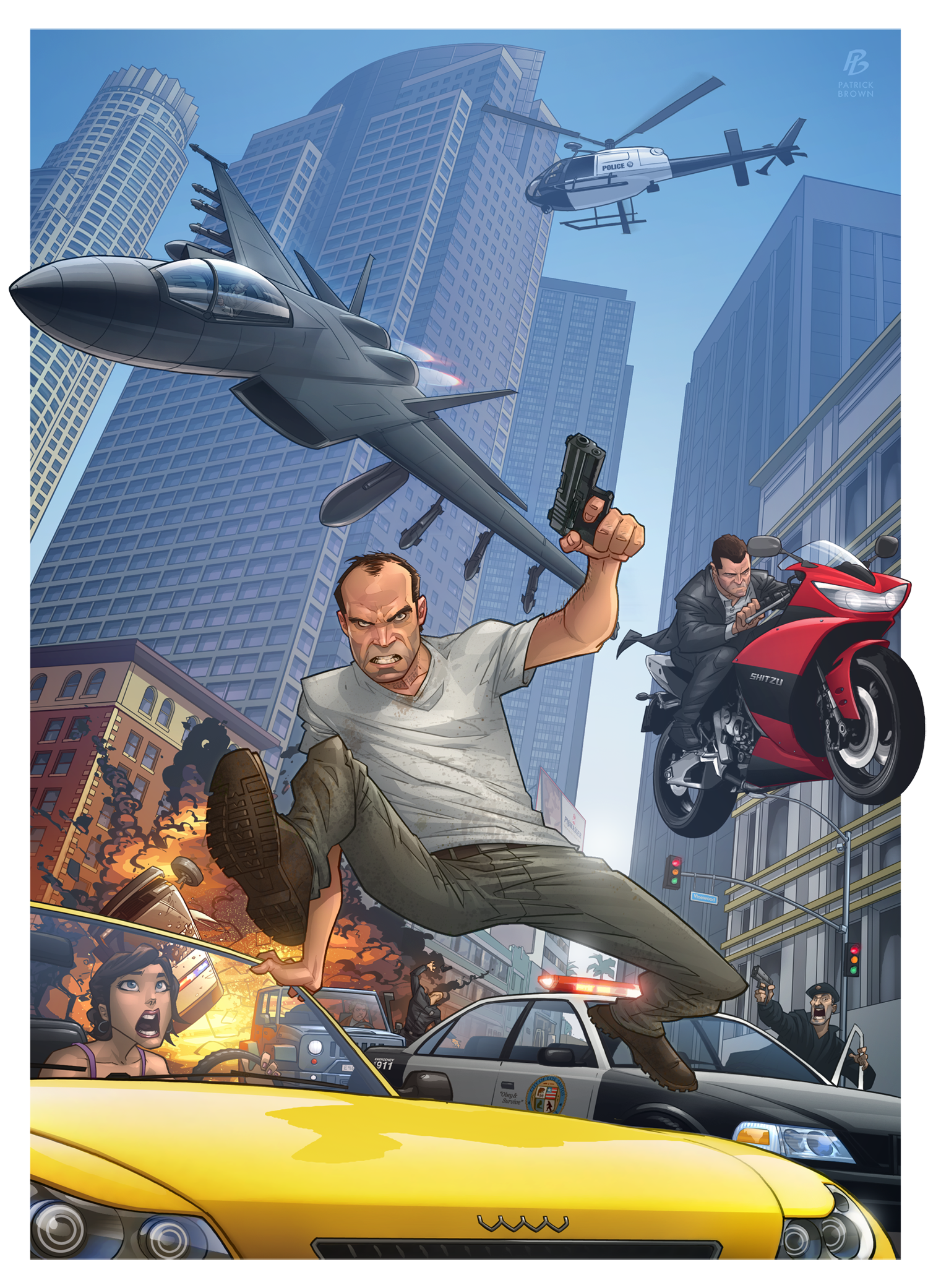 Patrick Brown's first GTA V artwork