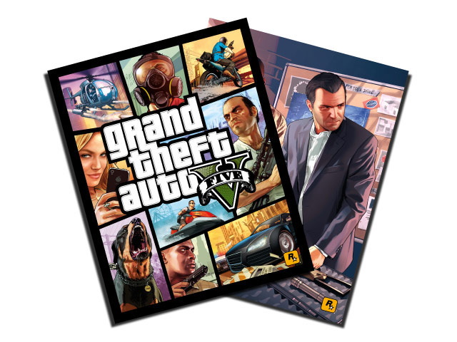 GTA 5 Poster from GameStop