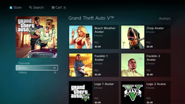 PSN GTA V Avatars