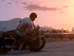 Trevor on a motorcycle