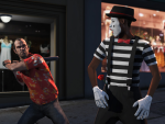 Trevor ensures a mime doesn't talk