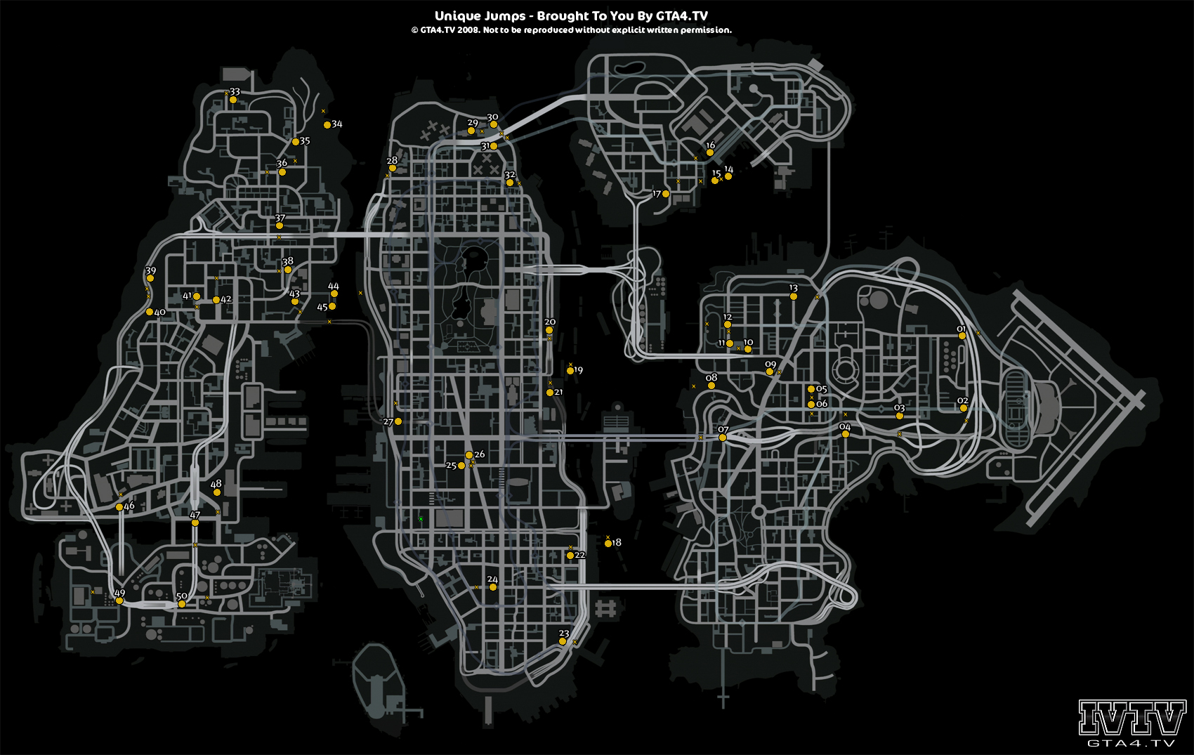 Unique Jump Locations Map