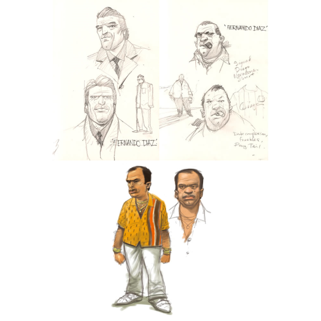 Character Sketches - Ricardo Diaz