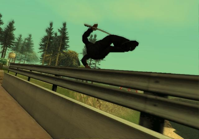 Ninja CJ jumping