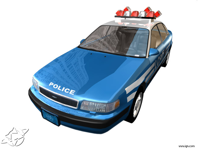 Cop car render