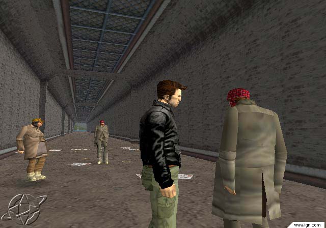 The homeless in the tunnel