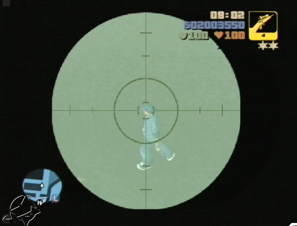 Sniping pedestrians at the port