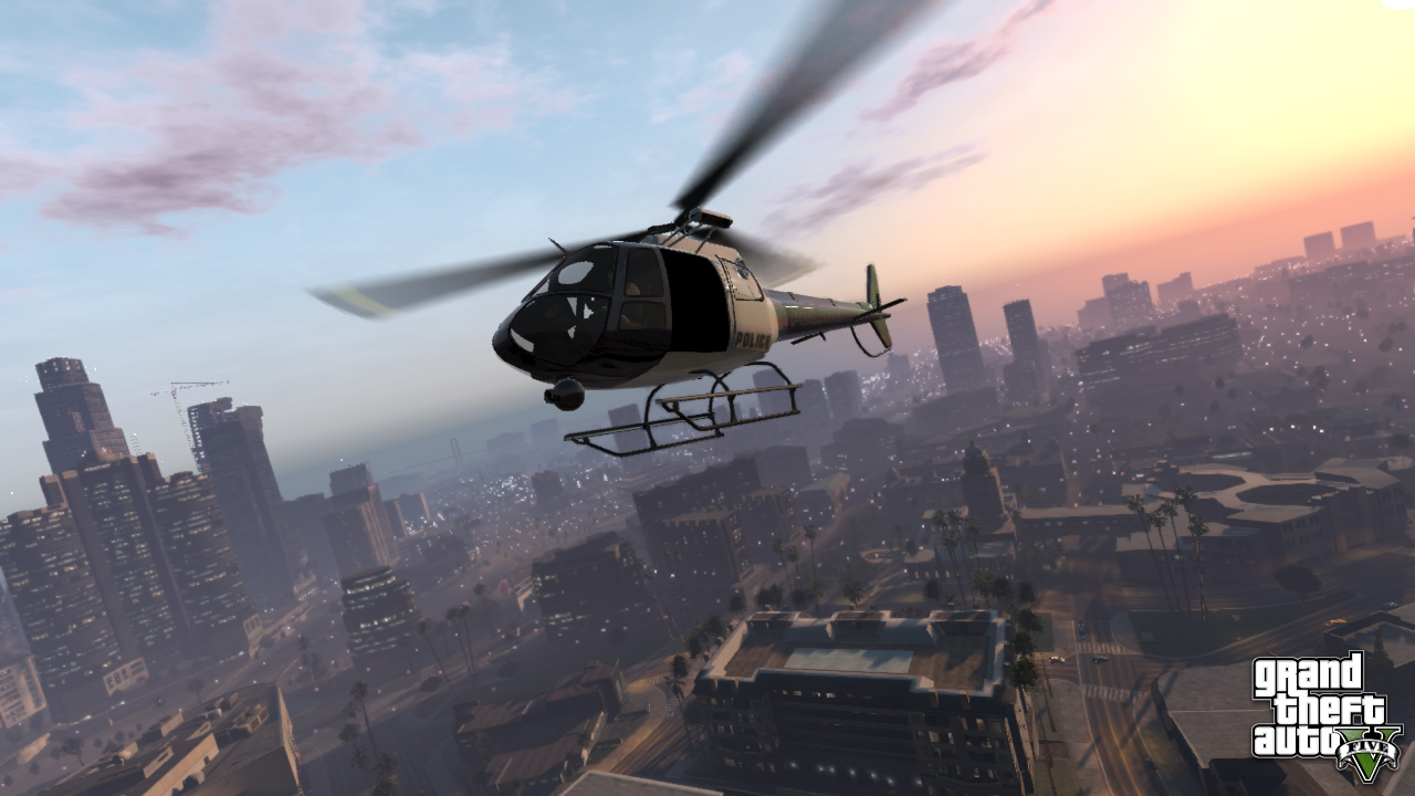 Police Maverick over Los Santos