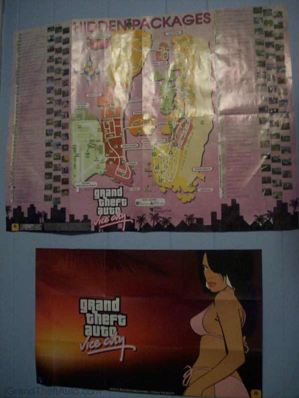 Vice City Hidden Packages and Bikini Girl Posters