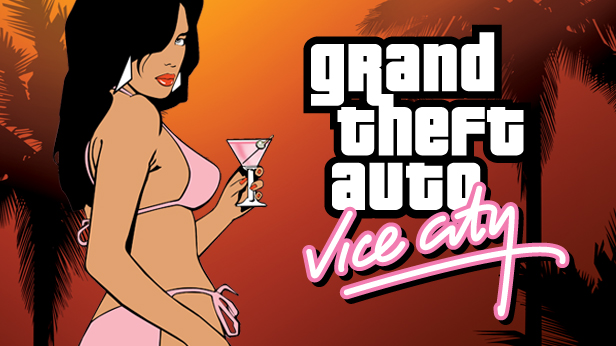 Bikini Girl with Vice City Logo