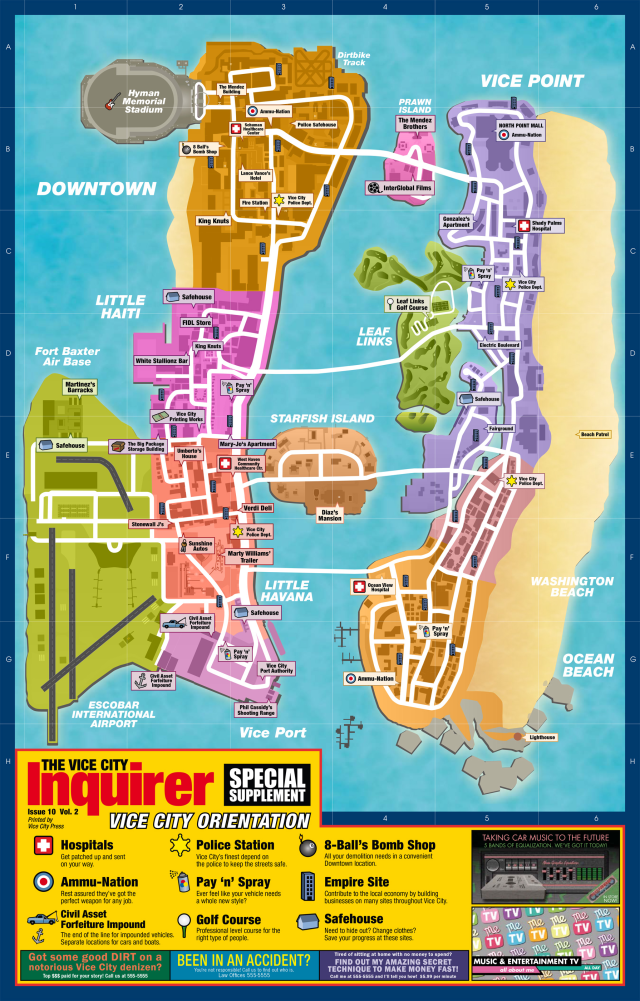 Vice City Stories Map