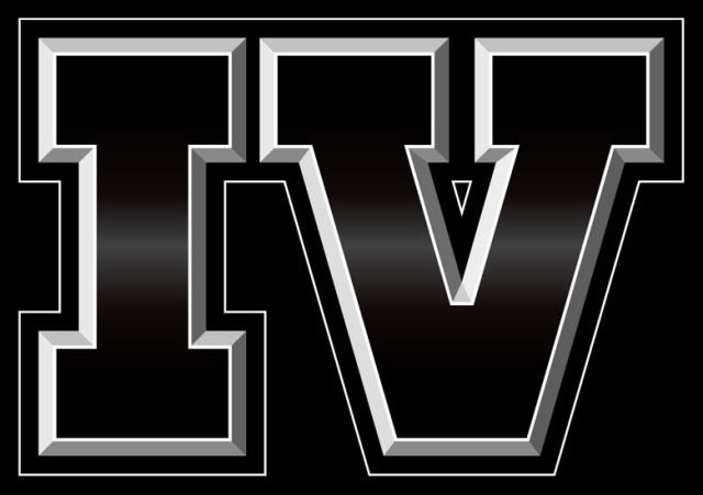 Rockstar's 'IV' logo, in black.